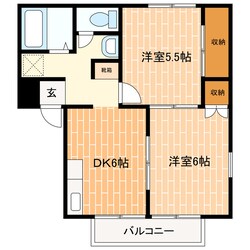 マウントパルスＡの物件間取画像